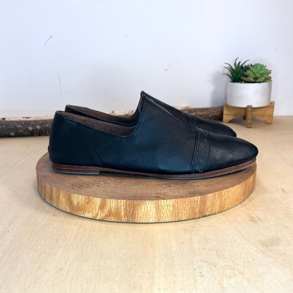 *Bali Elf | Black Leather Handmade Cap Toe Loafers Size 9.5 - Picture 3 of 16